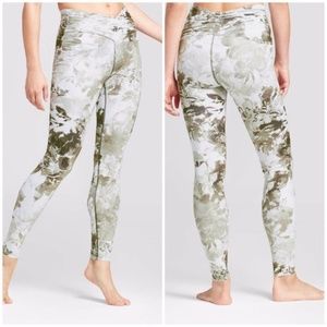 Joy Lab Yoga Leggings White & Olive Size  M